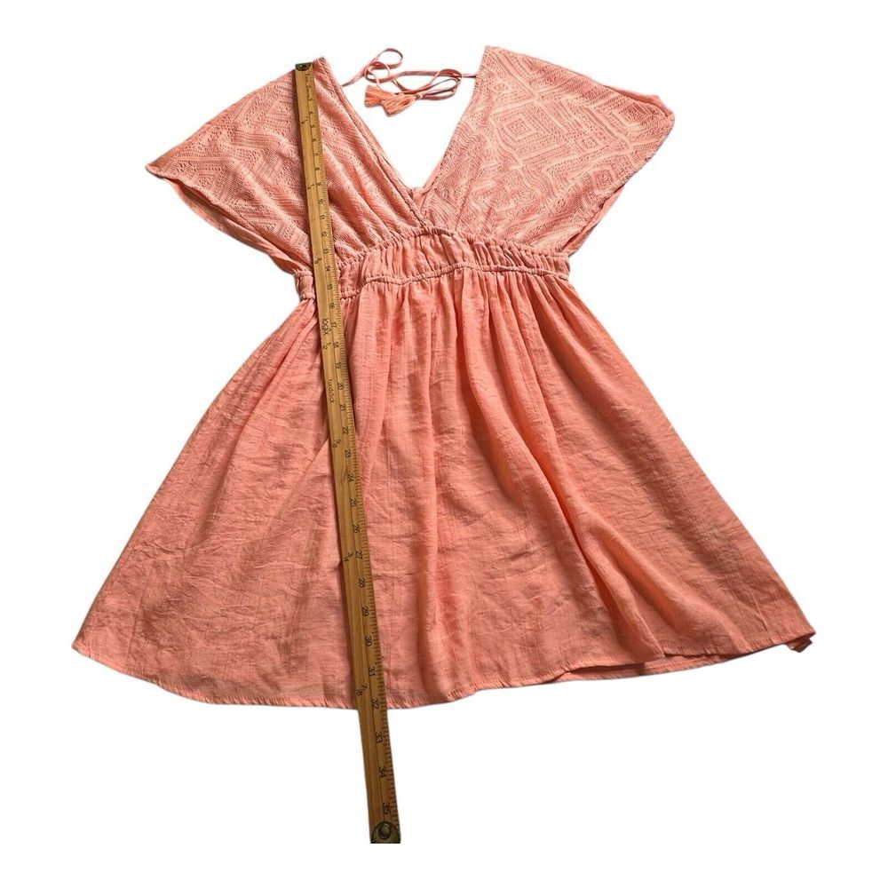 Miken Junior's Tie Back Mini Dress Swimsuit Salmon Size Medium‎ - Picture 8 of 16